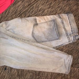 Bleached skinny jeans